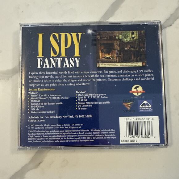 I Spy Fantasy PC/MAC CD-ROM Game - Scholastic - Picture 2 of 6
